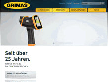 Tablet Screenshot of grimas.at